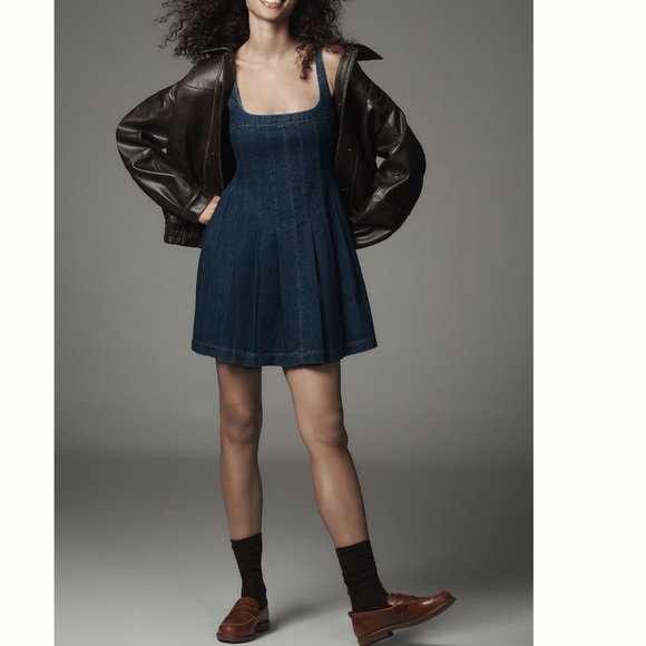 Reformation A-line denim dress NWT - Picture 3 of 8